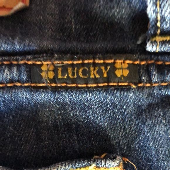 Lucky Brand jeans waist 28 size 6/boot cut red label/Lucky You at zipper - Picture 10 of 13